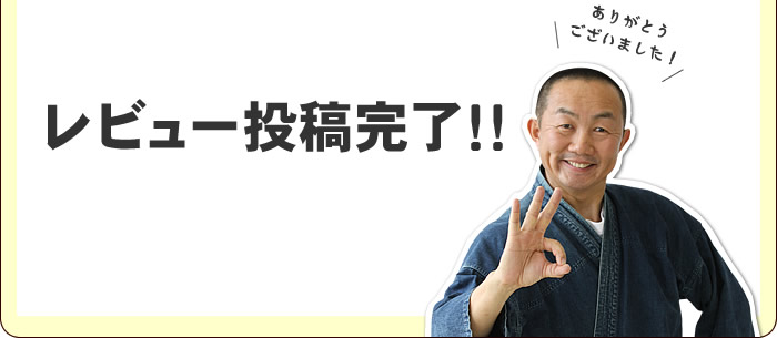 レビューbの投稿完了!