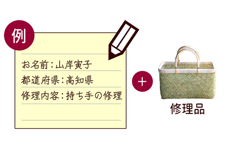 送付の際のお願い
