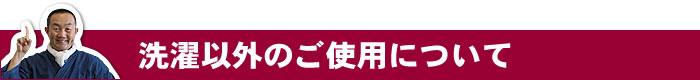 洗濯以外