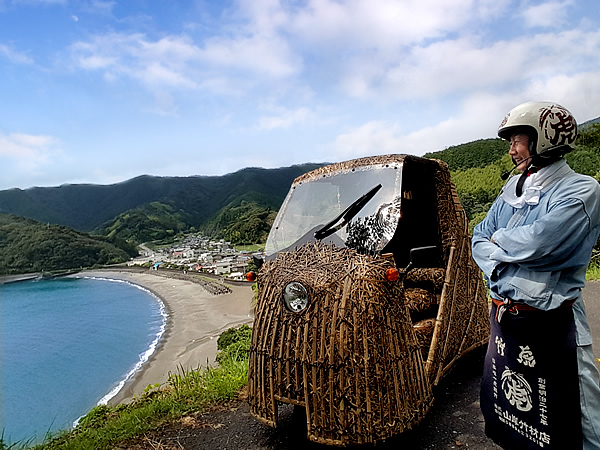 日本唯一の虎竹電気自動車「竹トラッカー」