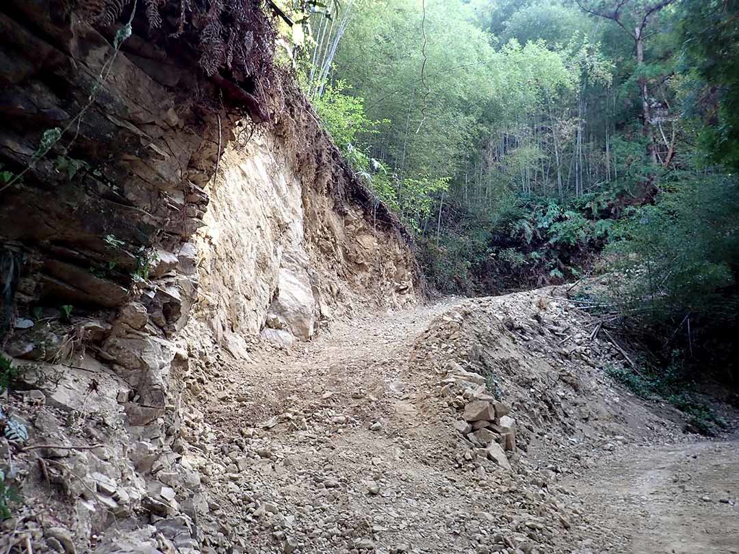 整備された山道