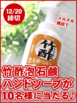 竹酢泡石鹸ハンドソープ