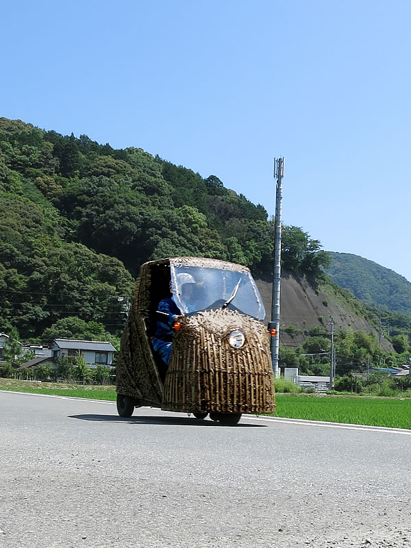 虎竹の里を走る日本唯一虎竹自動車